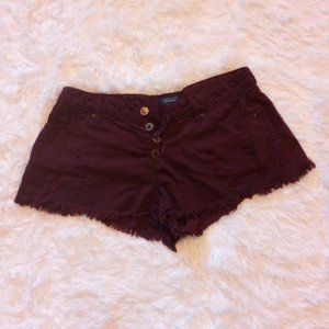 Burgundy Shorts